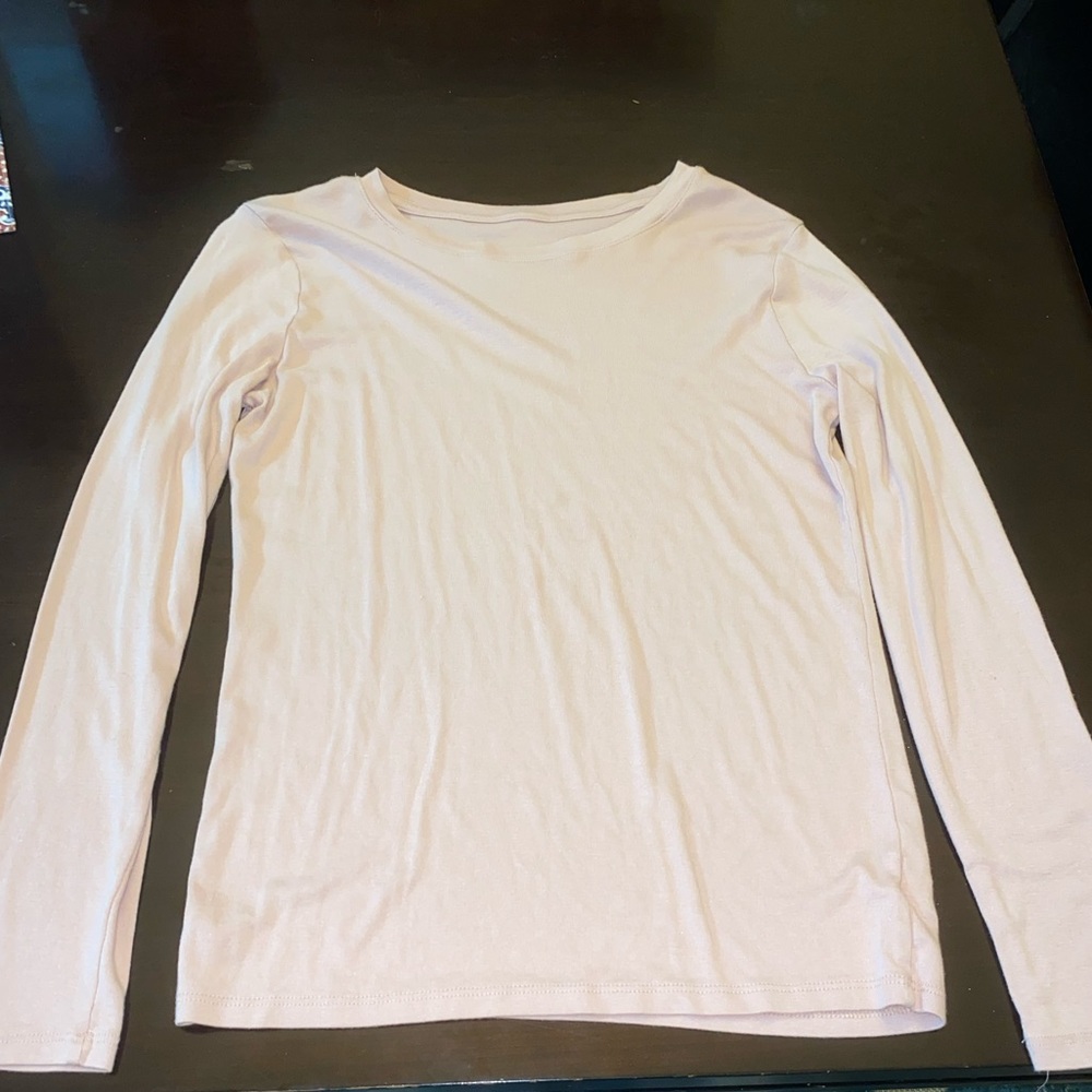 Plain Creamy pink long sleeve